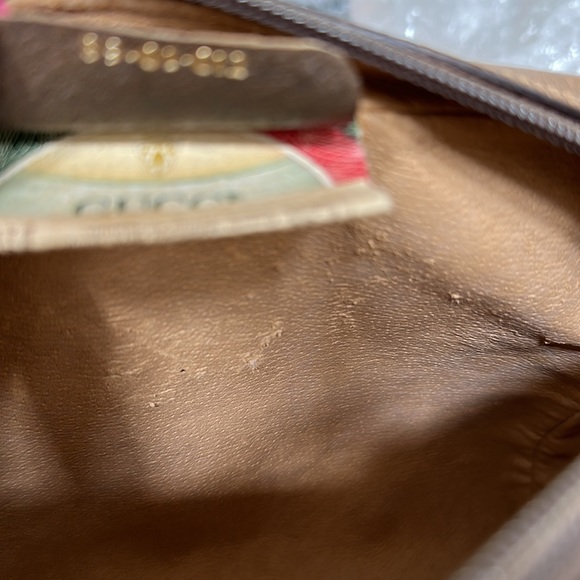 Gucci PVC vintage pouch w fashion chain - Picture 9 of 9